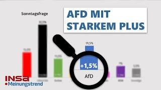 AfD mit starkem Plus + Kanzlerdirektwahlfrage | INSA-Meinungstrend