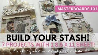 NO MORE HOARDING! Use Your Stash! Masterboards 101 MASS MAKING SESSION (little talking) #massmaking