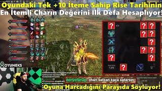 Marlen - Oyundaki Tek +10 İteme Sahip | Rise Online Tarihinin En İtemli Charın Değerini Hesaplıyor!