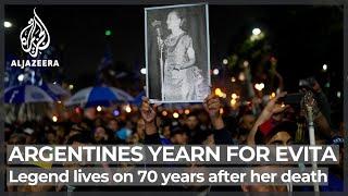 Argentina remembers Eva Peron on 70th anniversary of her death