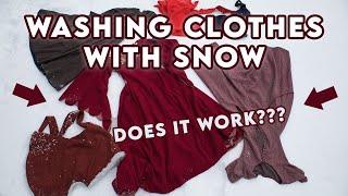 Medieval Snow Washing || The Historically Accurate Way To Wash Your Wool Clothes