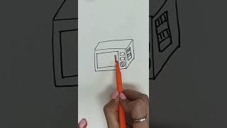 drawing a microwave | 전자레인지 그리기 | #drawingideas #drawing #쉬운그림