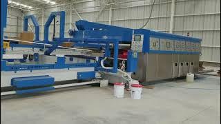 Bottom corrugated printing machine from Giant, testing at a Mexico customer's factory