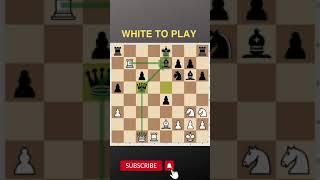 Daily chess puzzle White to play  #chess #challenge #learnchess #improve #shorts