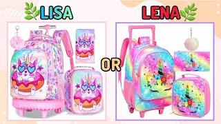 Lisa or lena  Disney dresses & toys & princesses  & nails & bag's & accessories (wouldyourather)