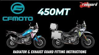 CF Moto 450MT Radiator and Exhaust Guard fitting instructions