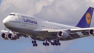 Lufthansa Boeing 747-400 / PLANESPOTTING Airbus A340-600, A330NEO, 787, at FRA Frankfurt Airport.