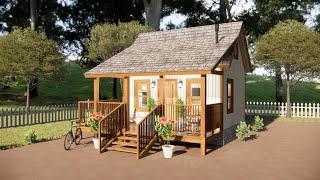 20 sqm Tiny Small House Design | 5x4 Meters (16x13 Feet) | Affordable & Compact Living