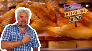 Guy Fieri Tries the Horseshoe Sandwich in Illinois | Diners, Drive-Ins and Dives | Food Network