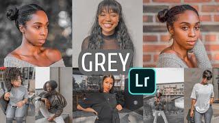 GREY PRESET | Lightroom Presets For DARK SKIN | GRAY PRESET | Lightroom Tutorial + Free DNG