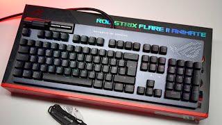 Unboxing Asus ROG Strix Flare II Animate Gaming Mechanical Keyboard With Anime Matrix