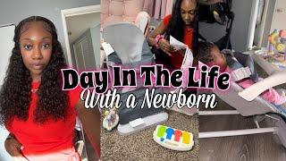 Day In The Life w/ a Newborn: cooking  | paid collabs  ft. Forgirl Forever Wig