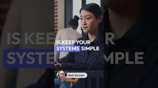 Business Success: Simple is best