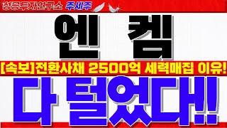 [엔켐 주가전망]테슬라 사상 최고가 돌파!! 전환사채 2500억 핵심이유!! 신고가 돌파 할수 밖에 없는 이유!! #엔켐주가 #엔켐대응 #엔켐전망