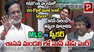 Speaker Vs TDP MLC Duvvarapu Ramarao War Of Words | Rushikonda Palace | AP Council | Telugu Popular