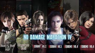 [No Damage Marathon #4] 6 Character Scenarios (RE0 → RE4R), Highest Difficulty, No Save*, Best Rank