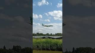 737-800 landing at Rotterdam the Hague Airport