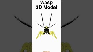 Wasp 3D Model #shorts