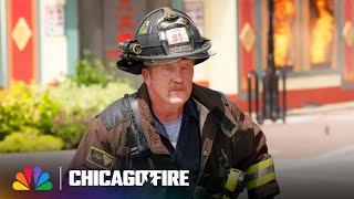 Ritter Gets Thrown Out a Window of a Burning Building | Chicago Fire | NBC