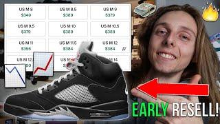 MARKET DROPPING! AIR JORDAN 5 "BLACK METALLIC REIMAGINED" EARLY RESELL PREDICTION! (+ RELEASE INFO)