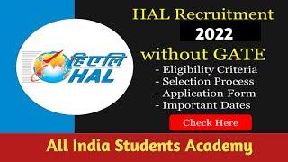 HAL NASHIK APPRENTICE ONLINE FORM 2022 || POSTS 455+178 || Hindustan Aeronautics Limited (HAL)