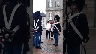 Changing of the guards ceremony | Copenhagen Amalienborg | Official residence of Danish royal family