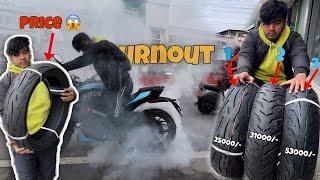 Burnout maar thy time tyre fath gaya  new tyre installed | Price itna kaam tyre ka