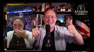 Anthony cumia drinks liberal tears cry right into his wine glass