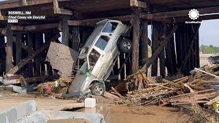 Extreme Damage From Roswell, New Mexico Flash Flooding