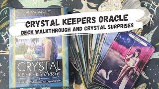 Crystal Keepers Oracle deck by Adam Barralet  Connect with crystals and see some of my faves!