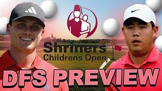 DFS Preview 2023 Shriners Children's Open : Course Breakdown, Core Plays, Values + GPP Strategy