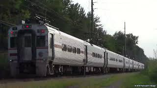 Inbound & Outbound Interurbans on the South Shore Line Thru the Indiana Dunes National Lake Shore