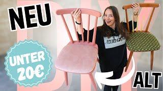 ️ Aus Alt mach Neu: Mein erster DIY Stuhl! 🪑 Upcycling + Polstern leicht gemacht 