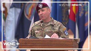 US Army Lt. Gen. Gregory Anderson commemorates Fort Bragg renaming