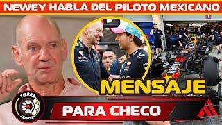 ¡MENSAJE DESPEDIDA! NEWEY HABLA DE CHECO PÉREZ COMO FUE TRABAJAR CON EL PILOTO MEXICANO EN REDBULL