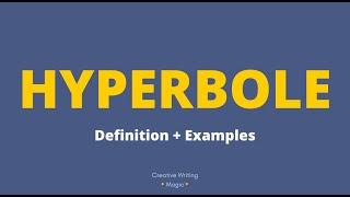 HYPERBOLE - Definition + Examples ️