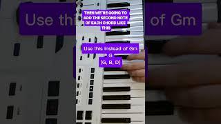 HOW TO: Make sad chords sadder and prettier. #chords #musicproduction #piano #chordprogressions