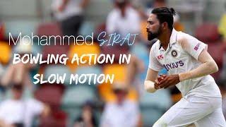 Mohammed Siraj Bowling Action | In Slow Motion | 2021 | Tarush Cricket |