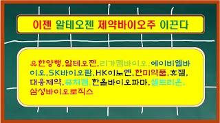 이젠 알테오젠 제약바이오주 이끈다. 유한양행,알테오젠,리가켐바이오,에이비엘바이오,SK바이오팜,HK이노엔,한미약품,휴젤,대웅제약,퓨쳐켐,한올바이오파마,셀트리온,삼성바이오로직스