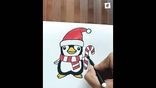 #howtodrawpenguin #penguindrawing #drawing #art #penguinaudio #shorts #viralvideo  #D#kidsdrawing