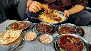 Kaka Bhai Meat Wale | Hindu Meat Dhaba Manthal Ka Bhuna Mutton Aur Paya Bhuna | Jammu food tour