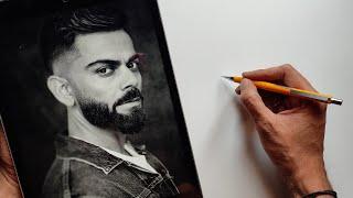 How To Draw Virat kohli Step By Step Outline Tutorial | Virat Kohli Drawing |  #drawing  #art