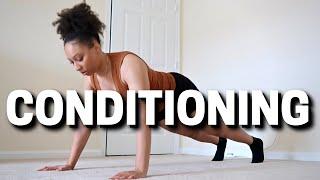 Beginner conditioning workout exercise routine for flexibility, endurance & strength | Janay Way