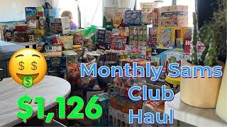 MASSIVE  SAMS CLUB HAUL*  In A RV W 9 Kids & 