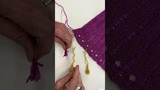 Tiny Tassels for Drop Scarf