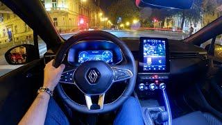 New RENAULT Clio 2024 (FACELIFT) - NIGHT POV test drive & FULL REVIEW (Hybrid, Esprit Alpine)