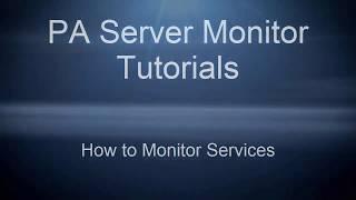 How to Monitor Services