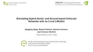 [WNS3 2020] Simulating Hybrid Aerial- and Ground-based Vehicular Networks with ns-3 and LIMoSim