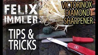 Victorinox Diamond Sharpener - Trick to hold the 20° angle - Swiss Army Knives Tips & Tricks (36/40)