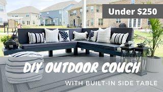 DIY Outdoor Sofa | Sofa Under $300 | Modern Outdoor Furniture Ideas (2021) | Our Home In Making